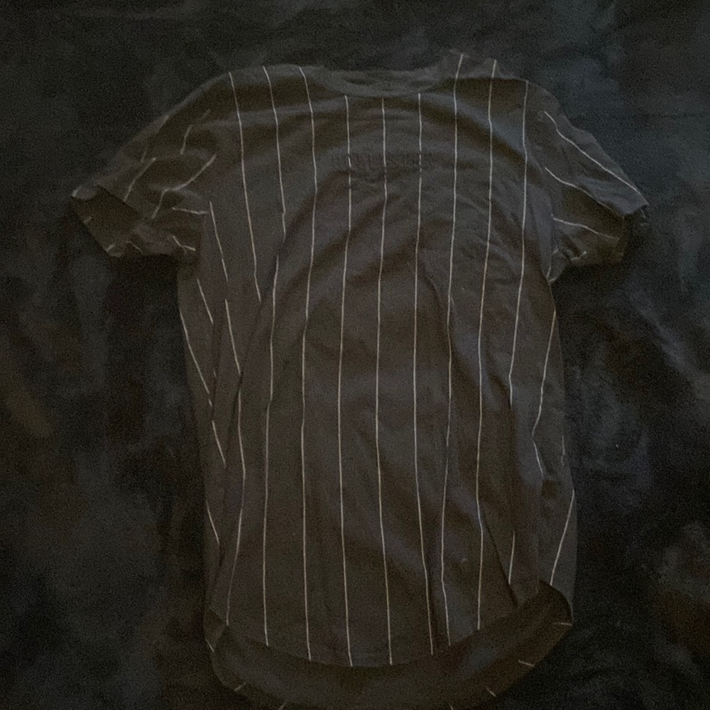 Hollister black pinstripe t shirt